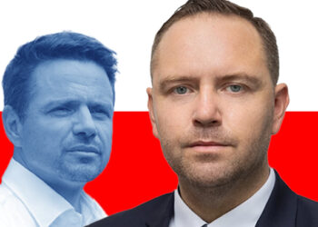 Rafał Trzaskowski (2020) by Adrian Tync, CC BY-SA 4.0 - Karol Nawrocki by gov.pl, CC BY 3.0 pl